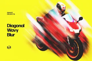 Diagonal Wavy Blur Effect