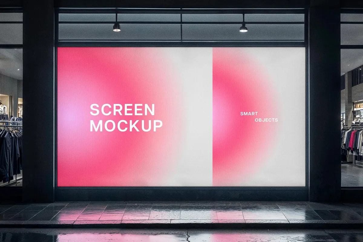 Storefront Screen Mockup