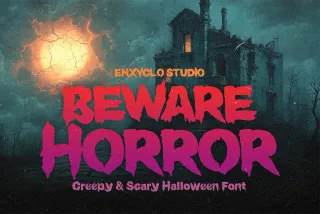 Beware Horror - Scary Horror Font