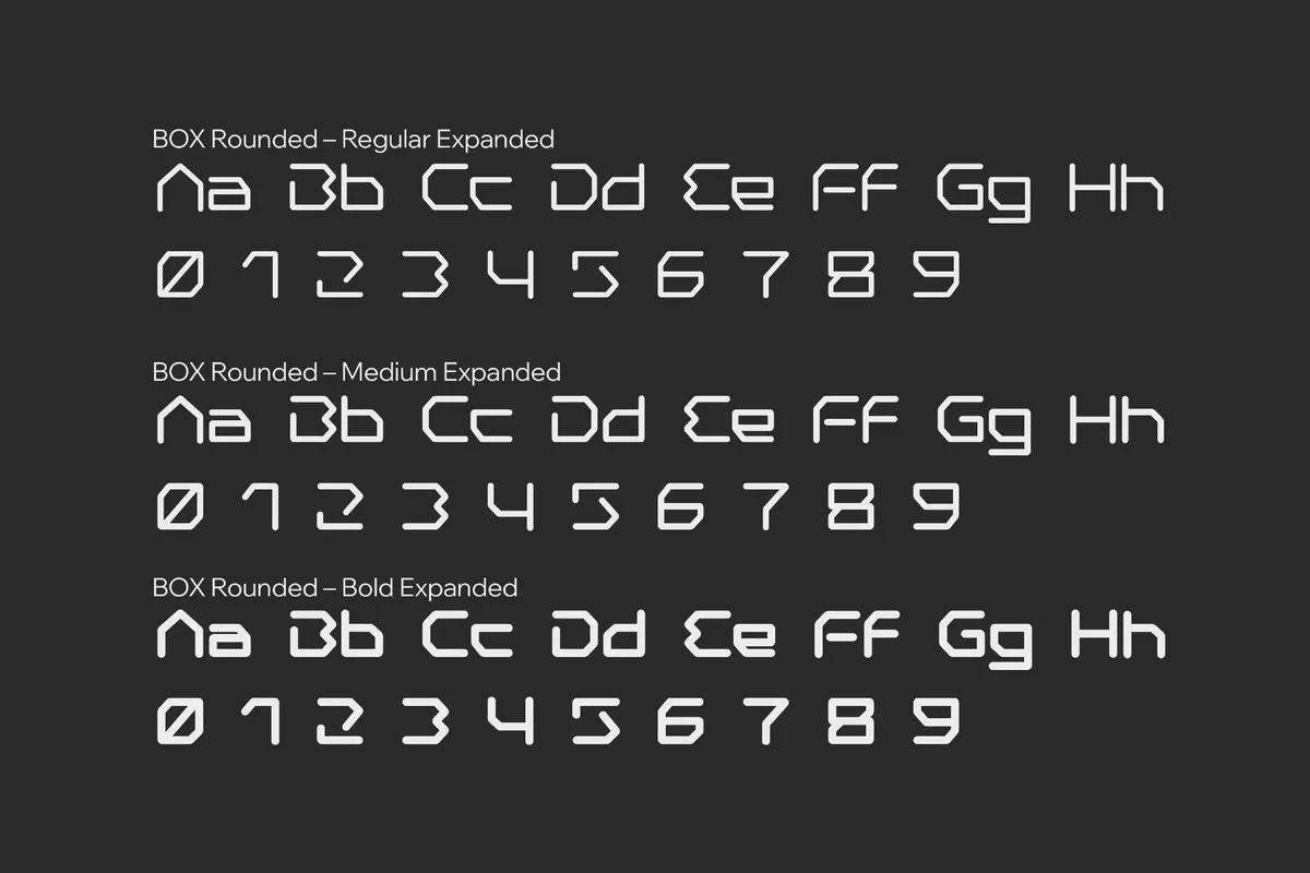 Box Space Font Family