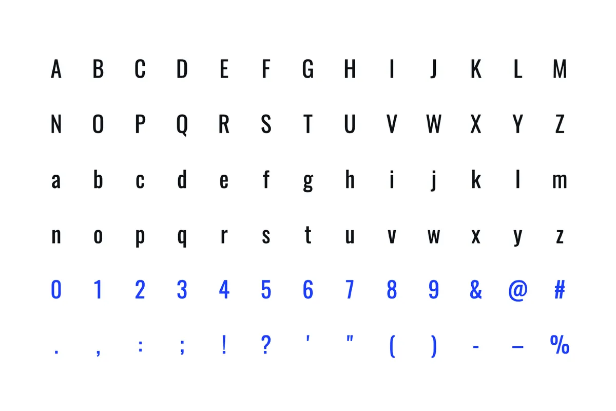 Oswald - Free Condensed Sans Family