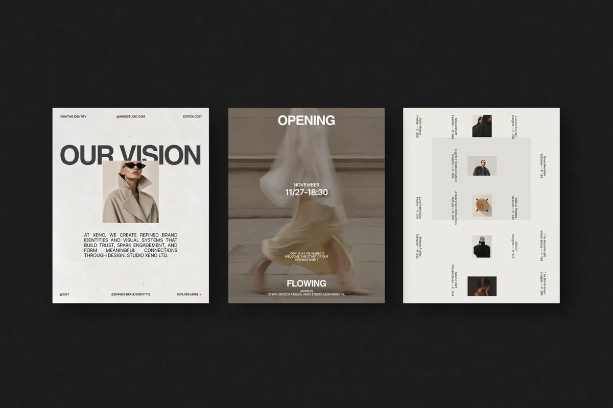 X1962 - XENO III. Instagram Post & Story Templates for Canva & InDesign