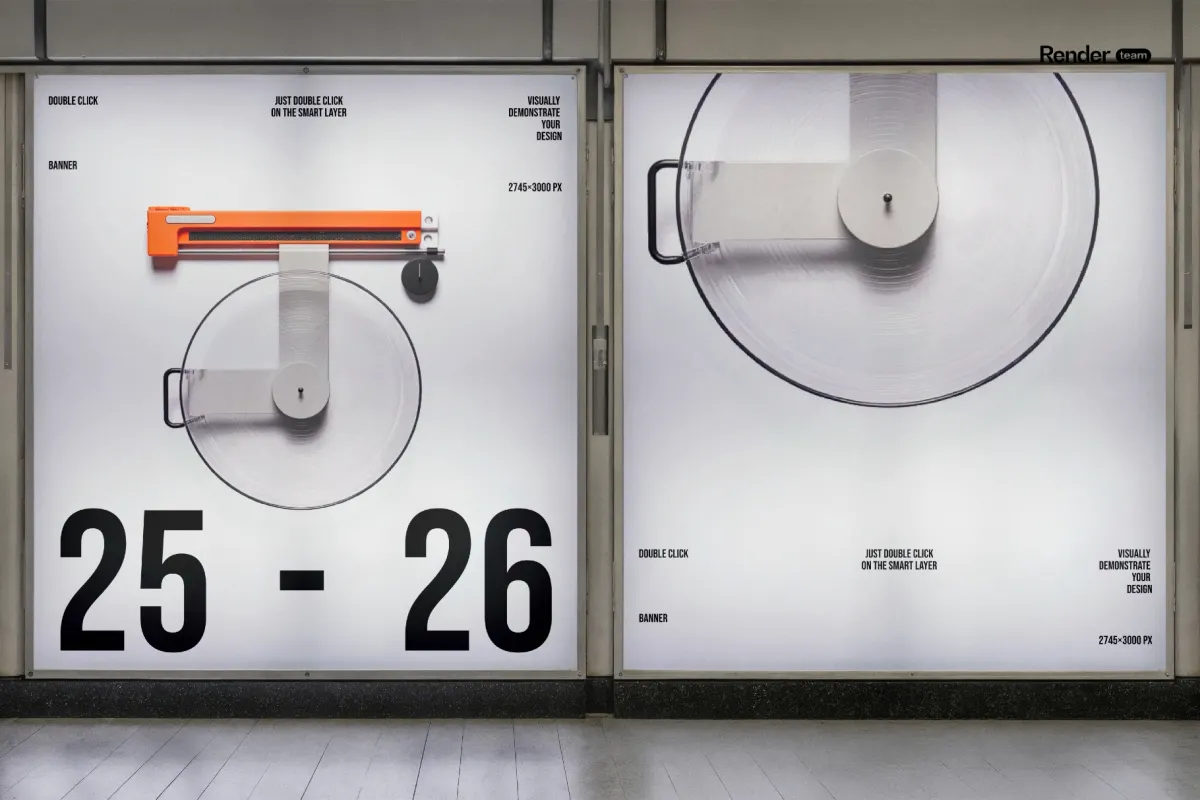 Light Billboard Mockup