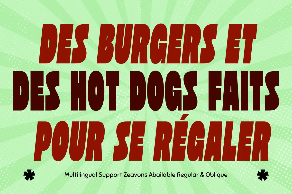 Zeavons - Retro Condensed Display Font