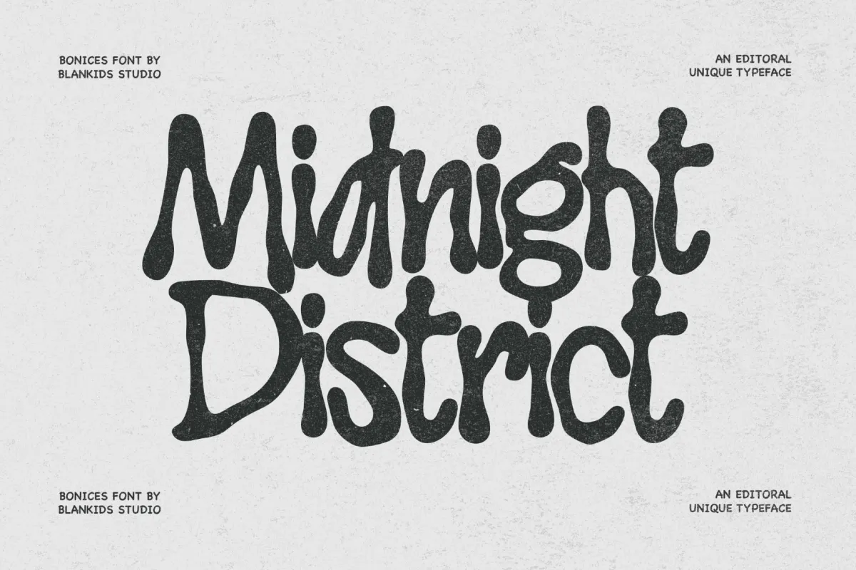 Bonices - Hand Drawn Display Font