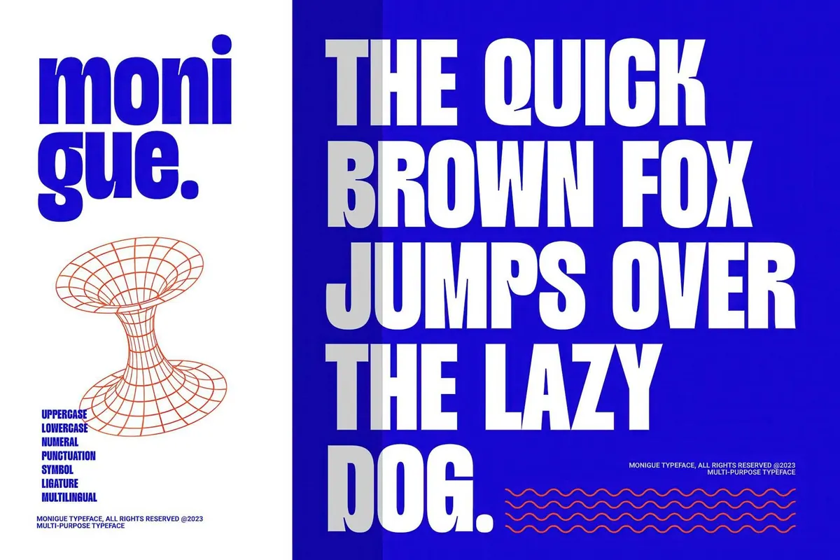 Monigue — Condensed Sans Serif Font