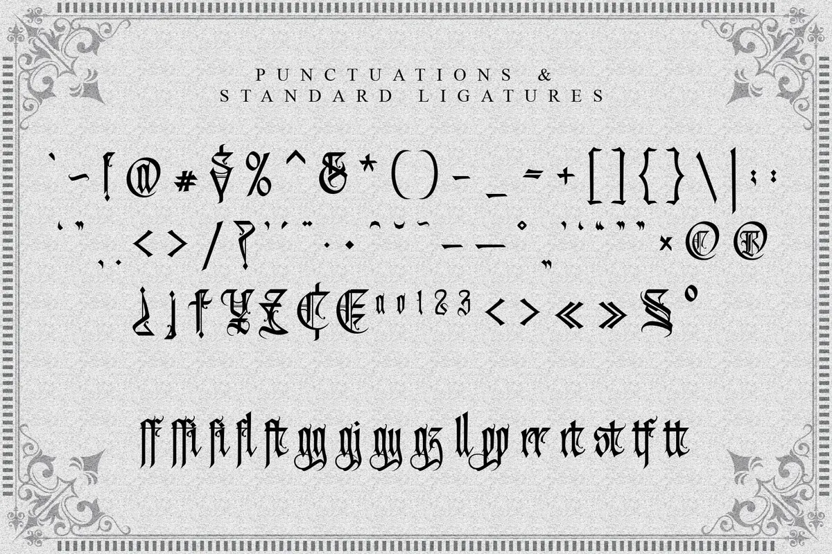 Avertastevia - Victorian Blackletter Font
