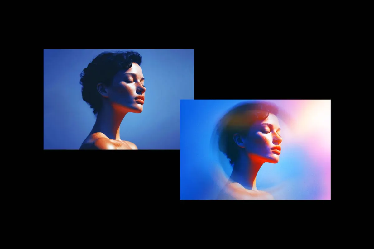 Light Radial Blur Photo Effect