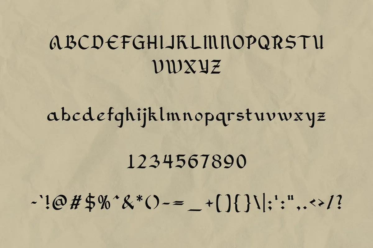 Inkwell Scribe - Medieval Typeface