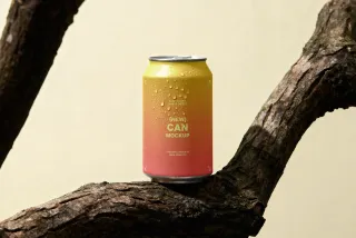 Aluminum Beverage Can Mockup