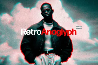 Retro Anaglyph Photo Effect