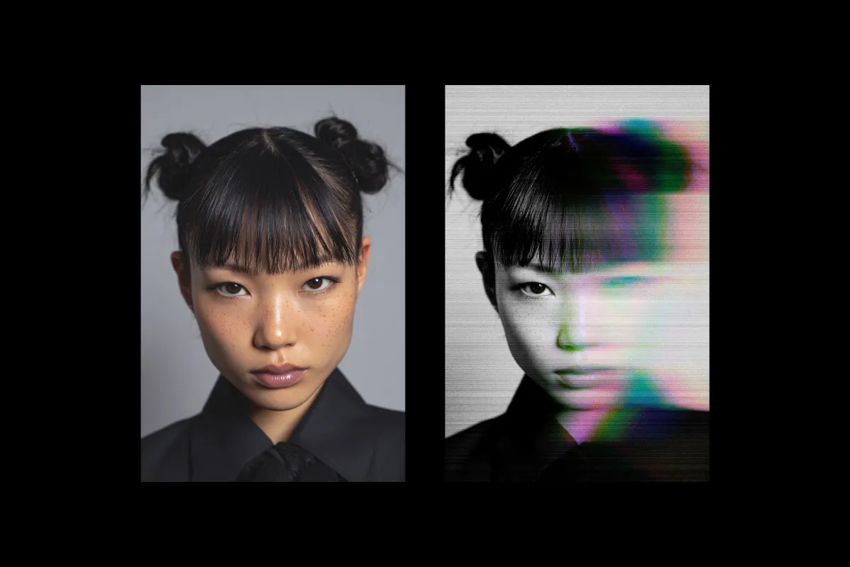 Colored Blur Poster Photo Effect