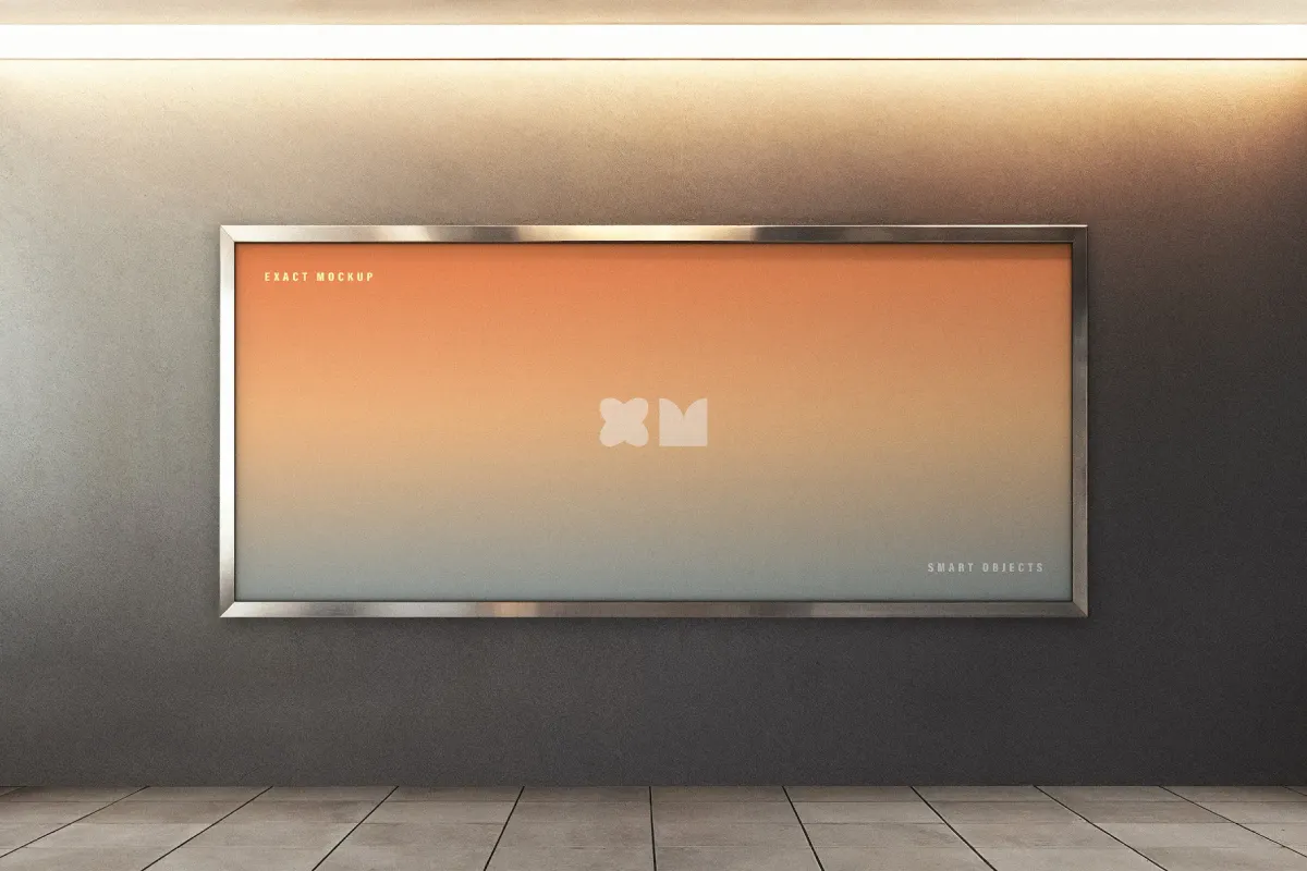 Minimalist Expo Billboard Mockup