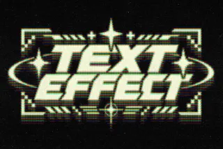 Arcade Screen Text Effect