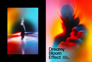 Dreamy Bloom Poster Photo Effect