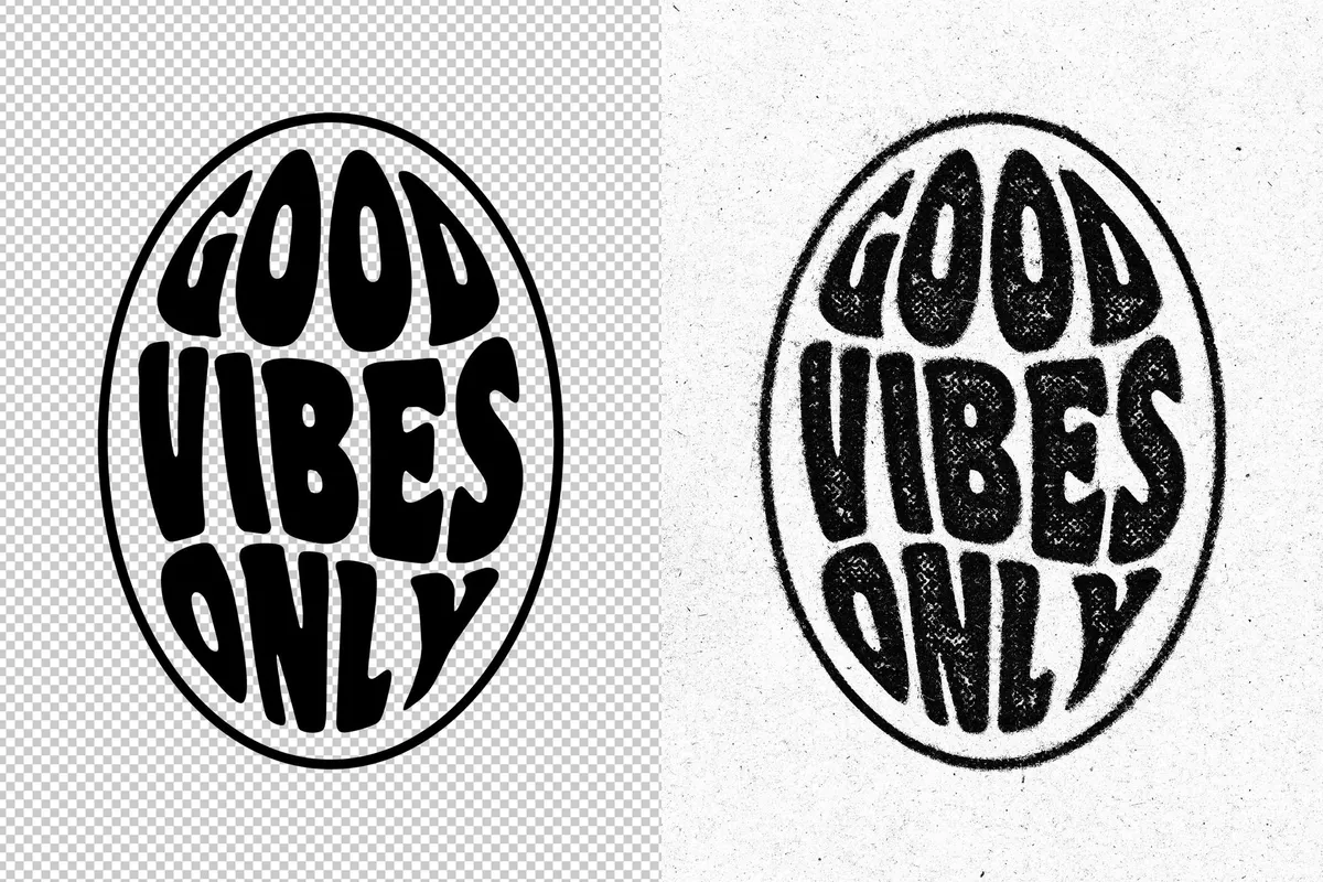 Grunge Stamp Print Effect