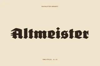 FDI Altmeister Blackletter Font