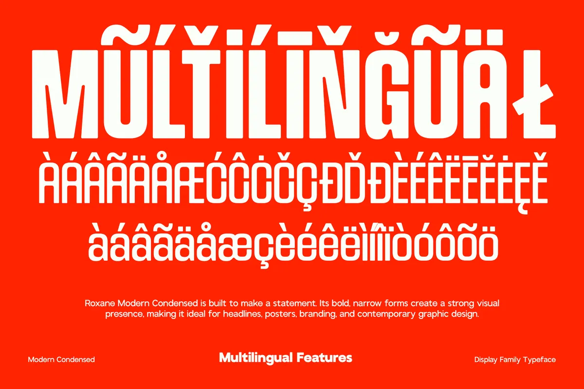GC Roxane - Tall Condensed Display Font