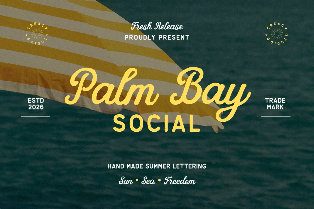 Palm Bay – Vintage Summer Font Duo