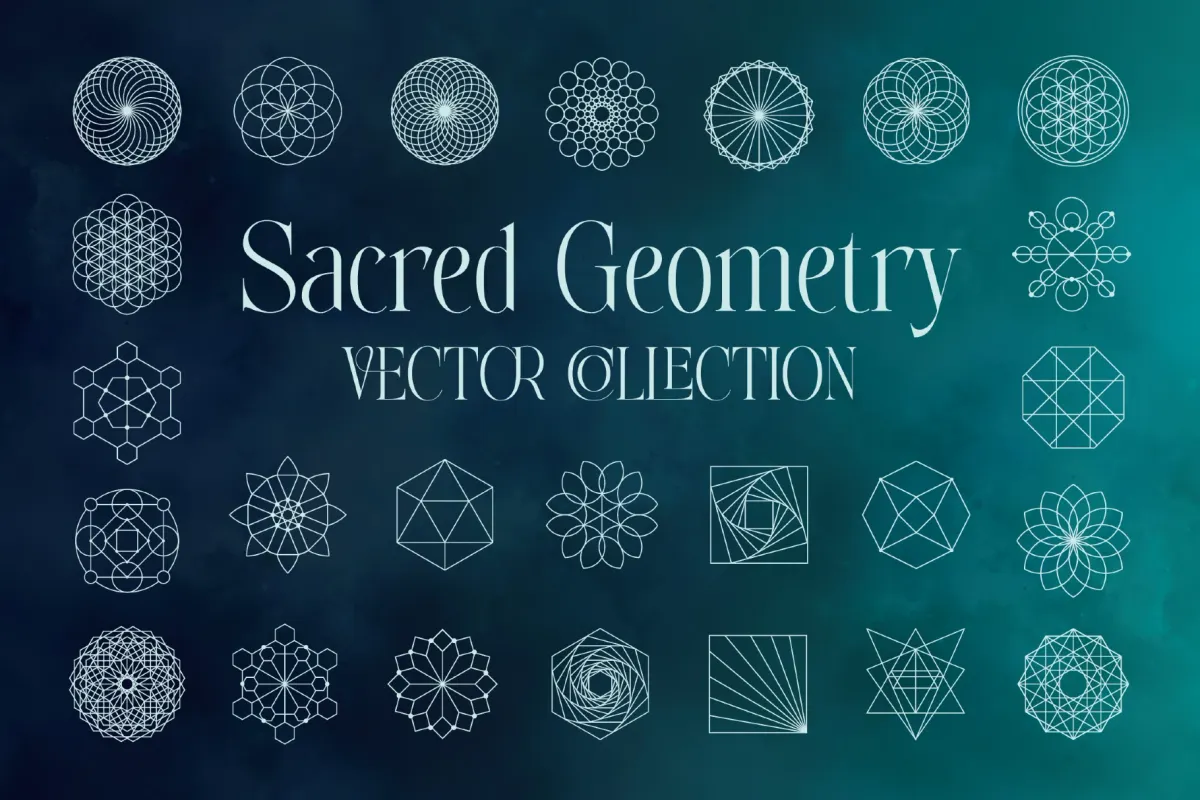 25 Sacred Geometry Vectors
