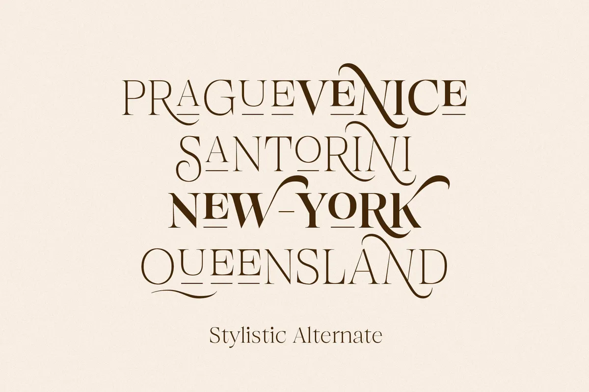 Browne de Calvin - Luxury Serif Display Font