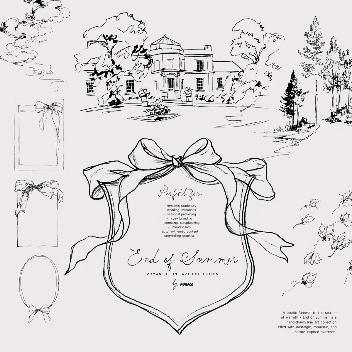 End of Summer: Line Art Collection