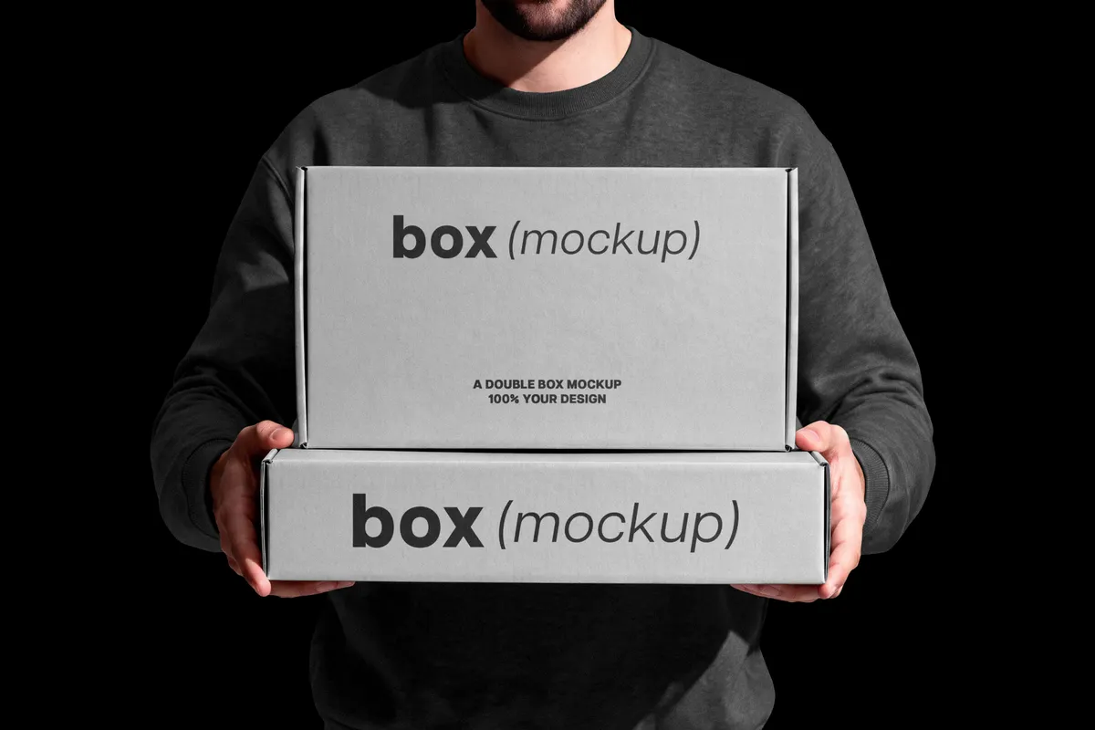 Cardboard Boxes Mockup
