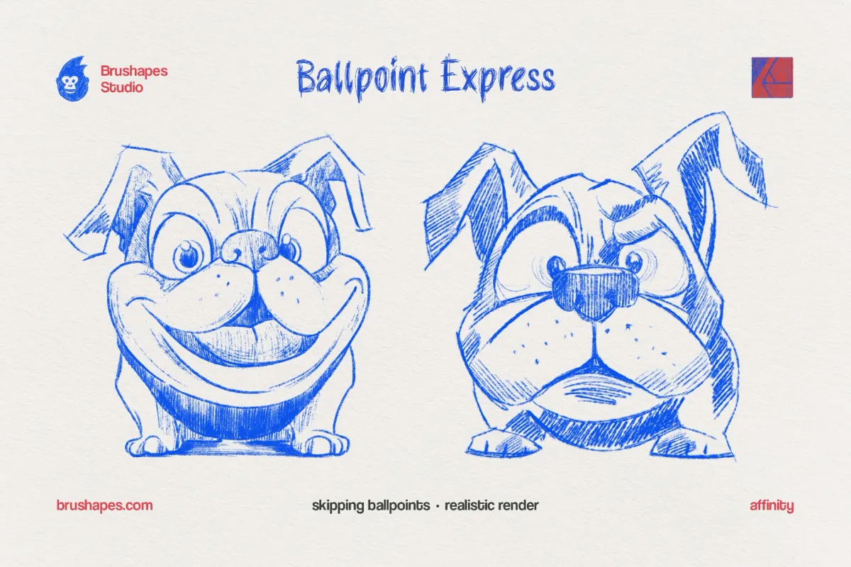 Ballpoint Pen Affinity Brushes