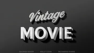 Vintage Movie Text Effect