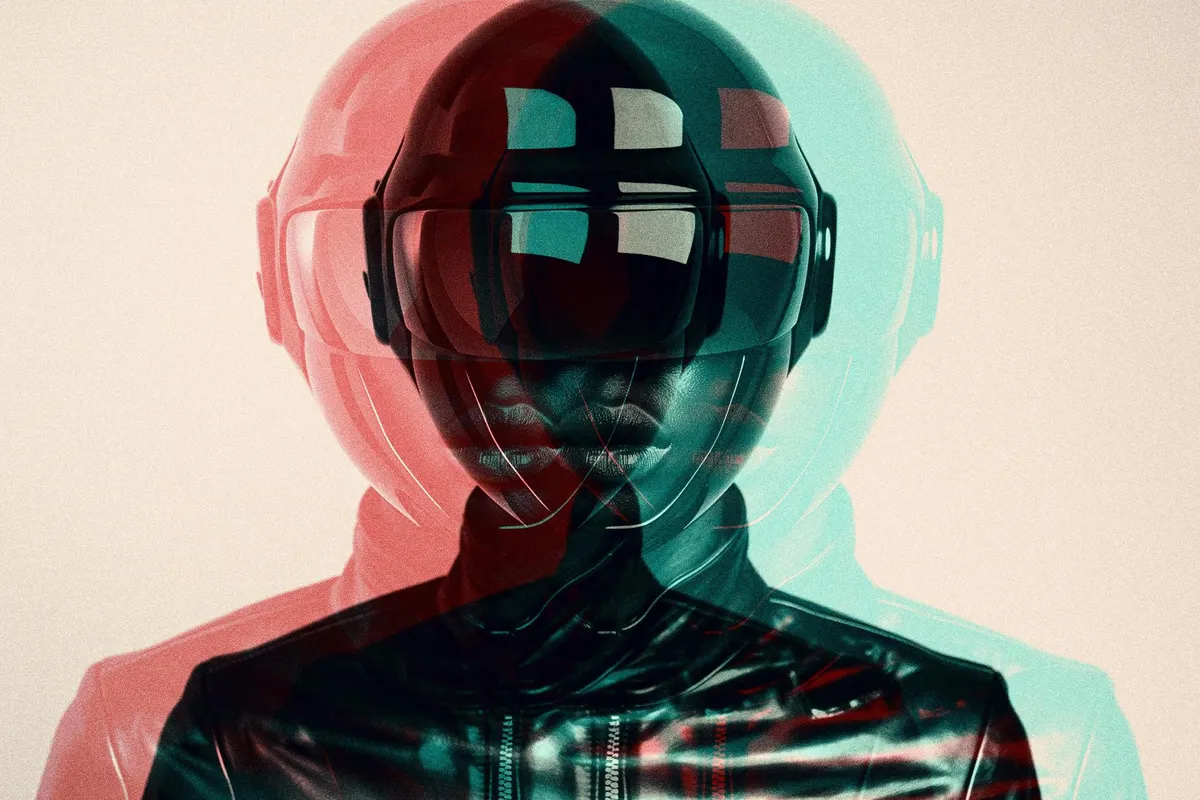 Anaglyph Glitch Photo Effect