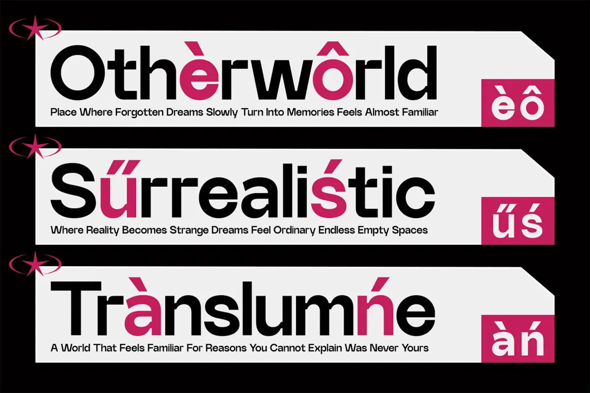 GC Rupture - Modern Inktrap Sans Serif Family