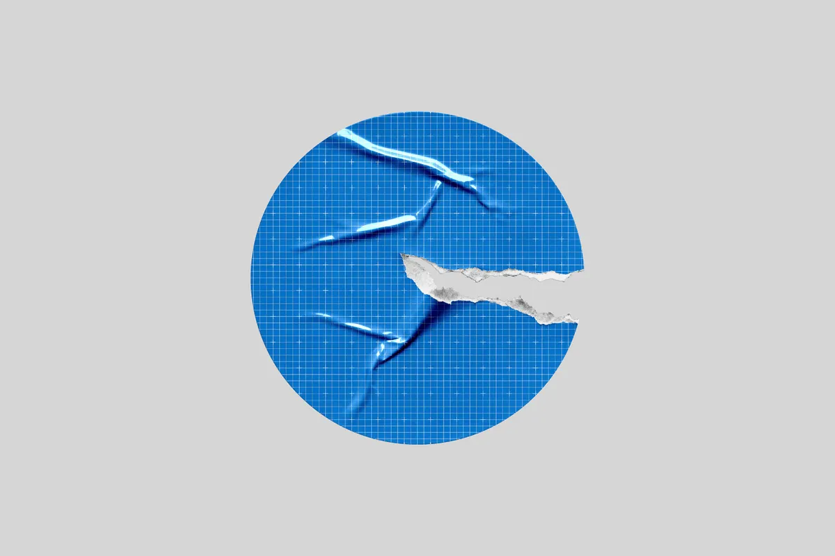 Round Torn Sticker Mockup