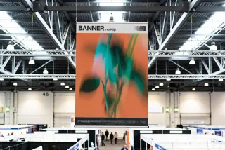 Vertical Banner Mockup
