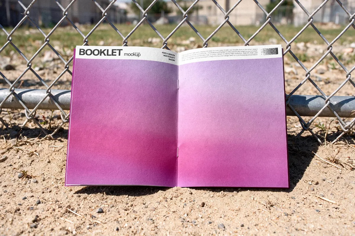 Open Booklet Mockup
