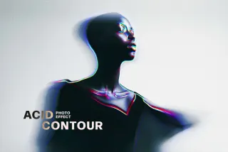 Acid Contour Photo Effect