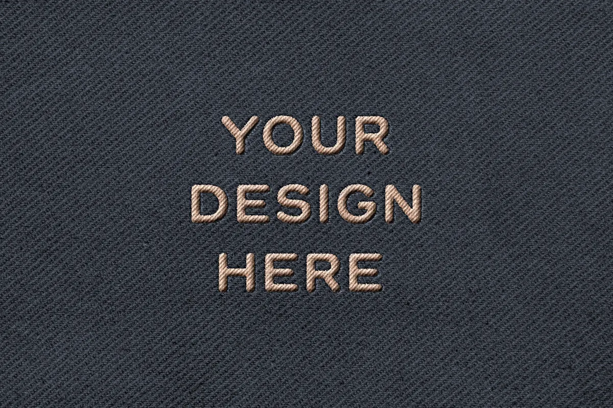 Stitching Embroidery Apparel Mockup