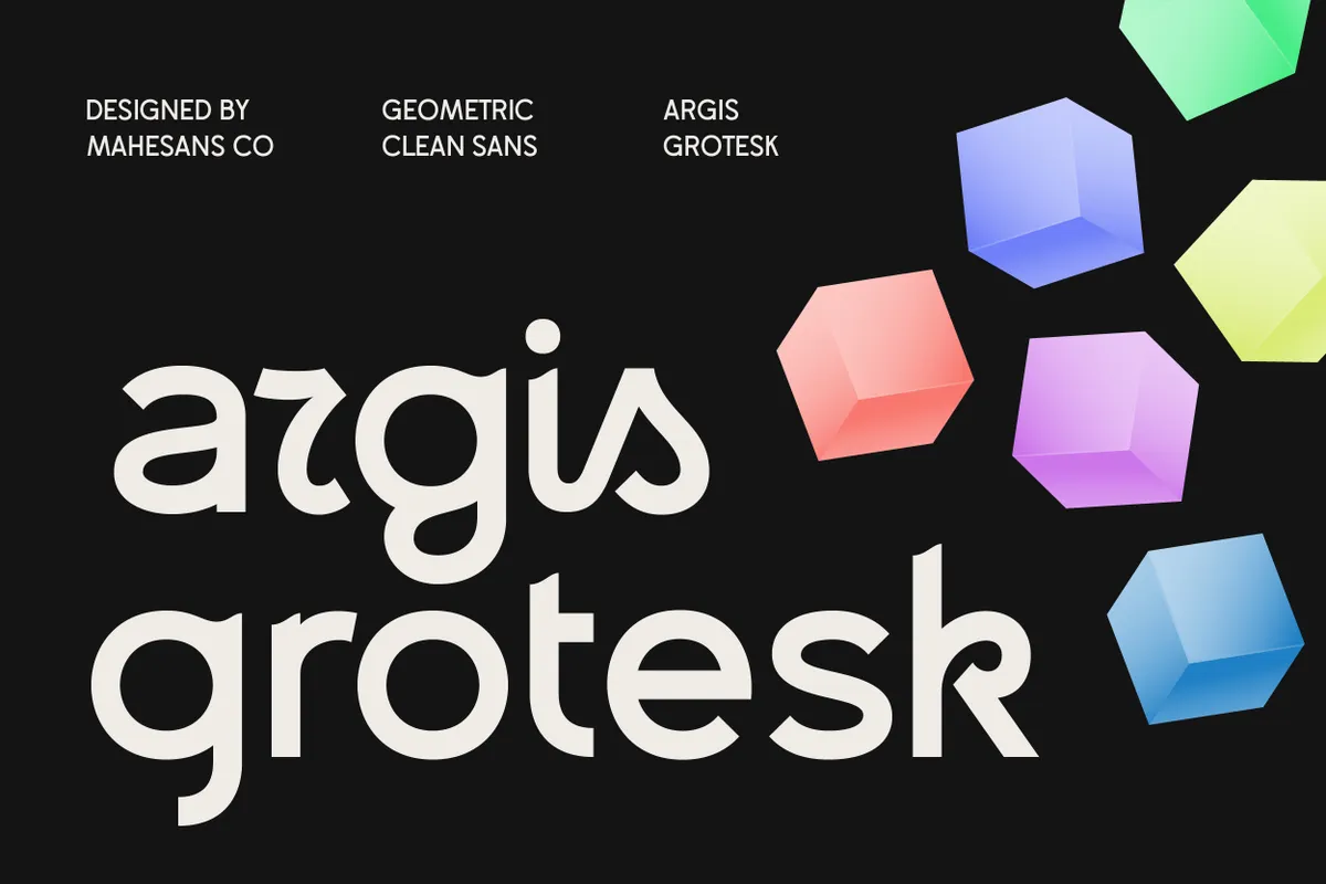Argis Grotesk - Playful Geometric Sans