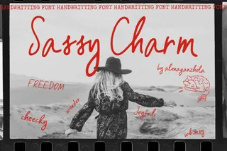 SASSY CHARM — Handwriting Font