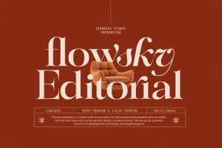 Flowsky Editorial – Elegant Serif Font