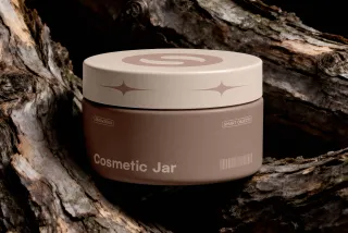 Cosmetic Jar Mockup