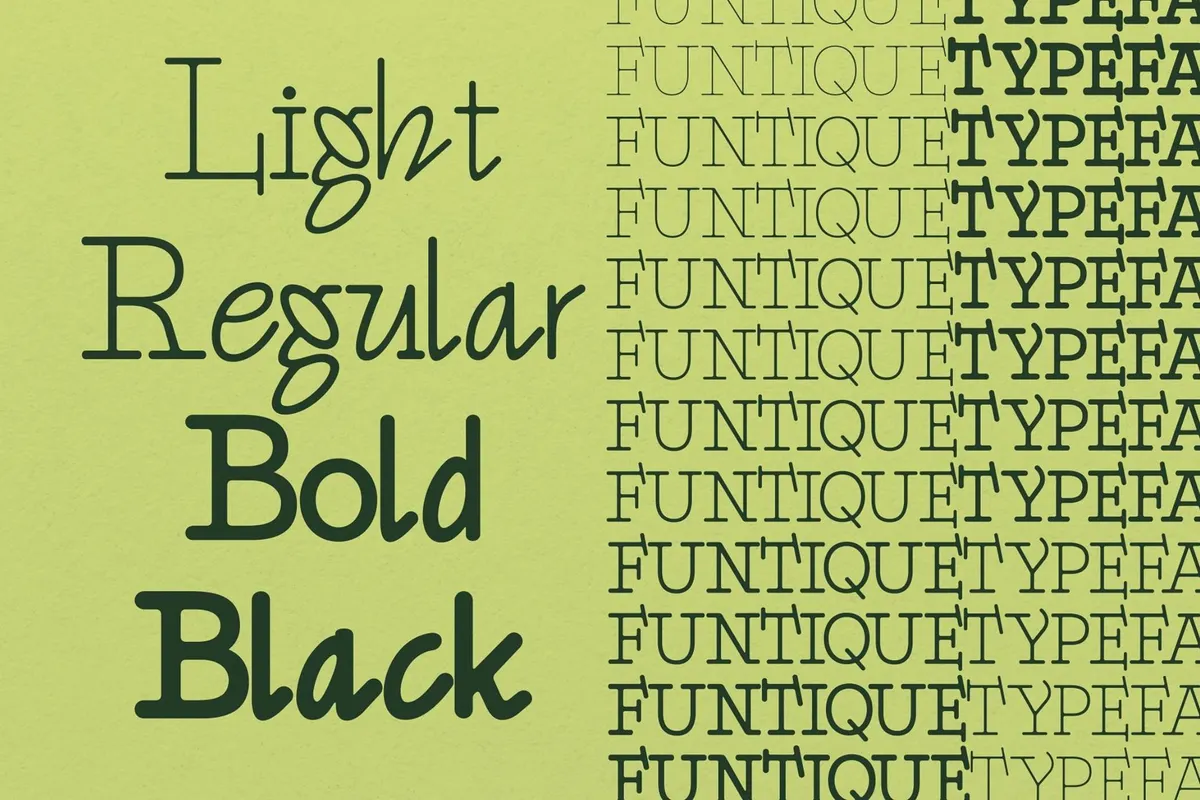 Funtique - Unique Serif Typeface