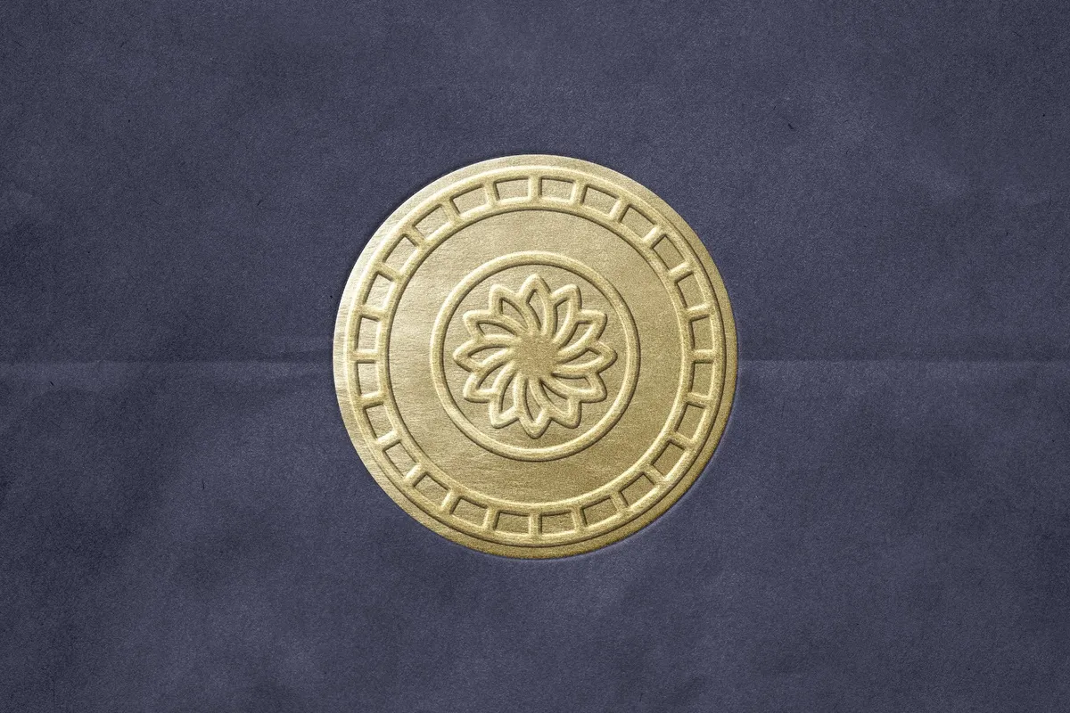Foil Stamp Paper Mockup