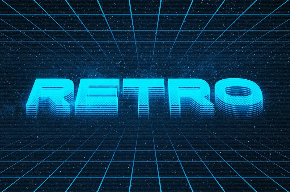 Retro Arcade Text Effect