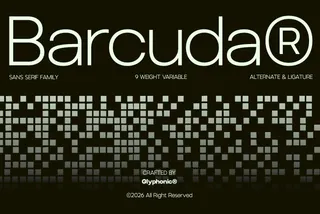 GC Barcuda - Geometric Sans Serif Font