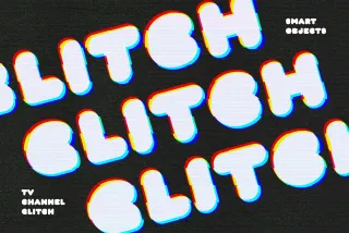 TV Channel Glitch Effect