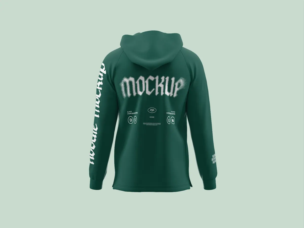 Back View Hoodie Mockup