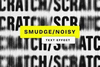 Smudge Noisy Text Effect