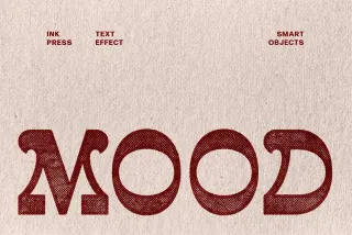 Ink Press Text Effect