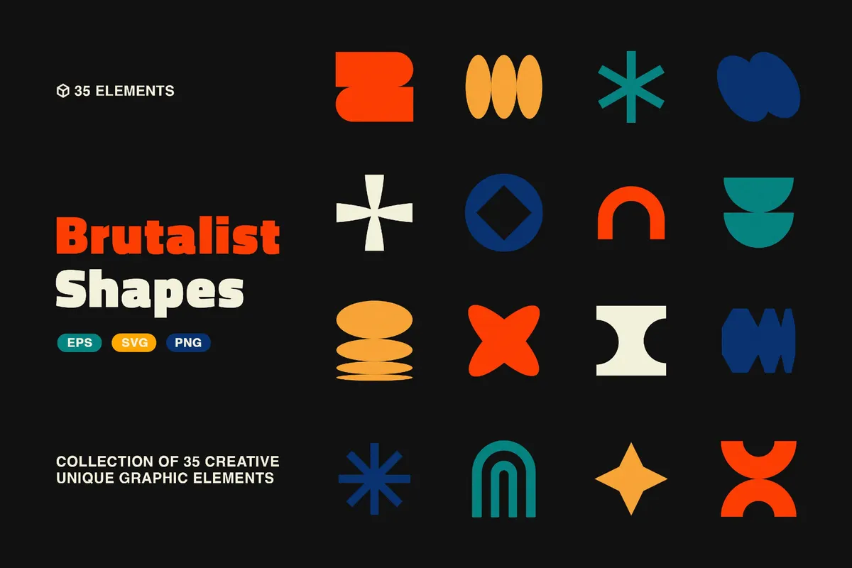 Brutalist Vector Shapes