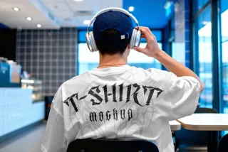 Oversized T-Shirt Mockup Back View